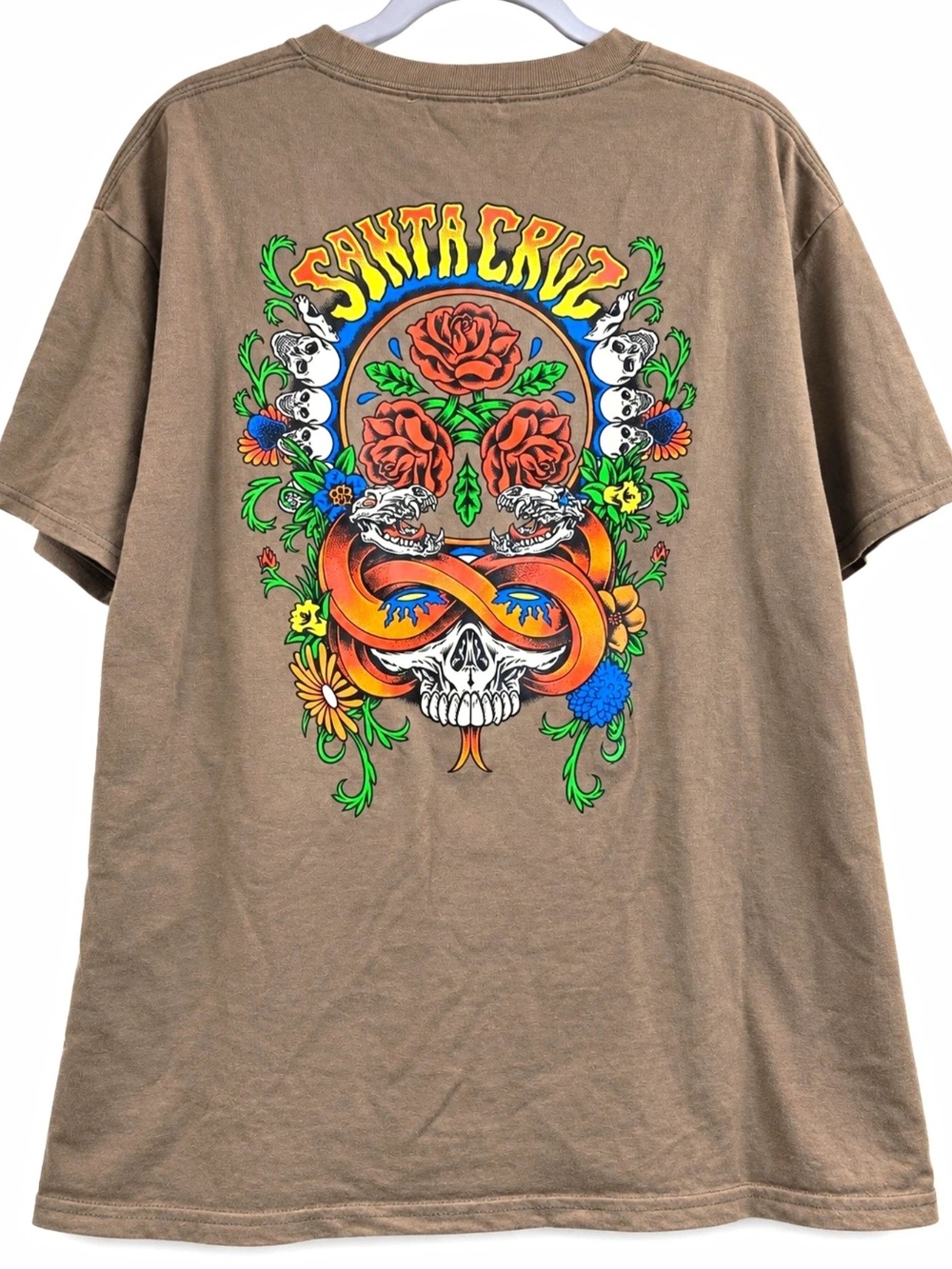 Dressen Rose Crew Three Santa Cruz Large T Shirt